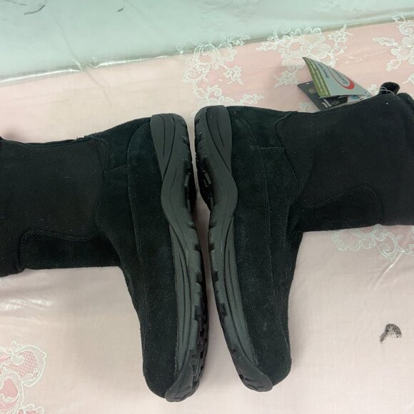 NEW-L.L.Bean-250645-Men-Black Suede leather/Fabric /ECO-Zip up Boots.Sz-11.5.M. main image 6